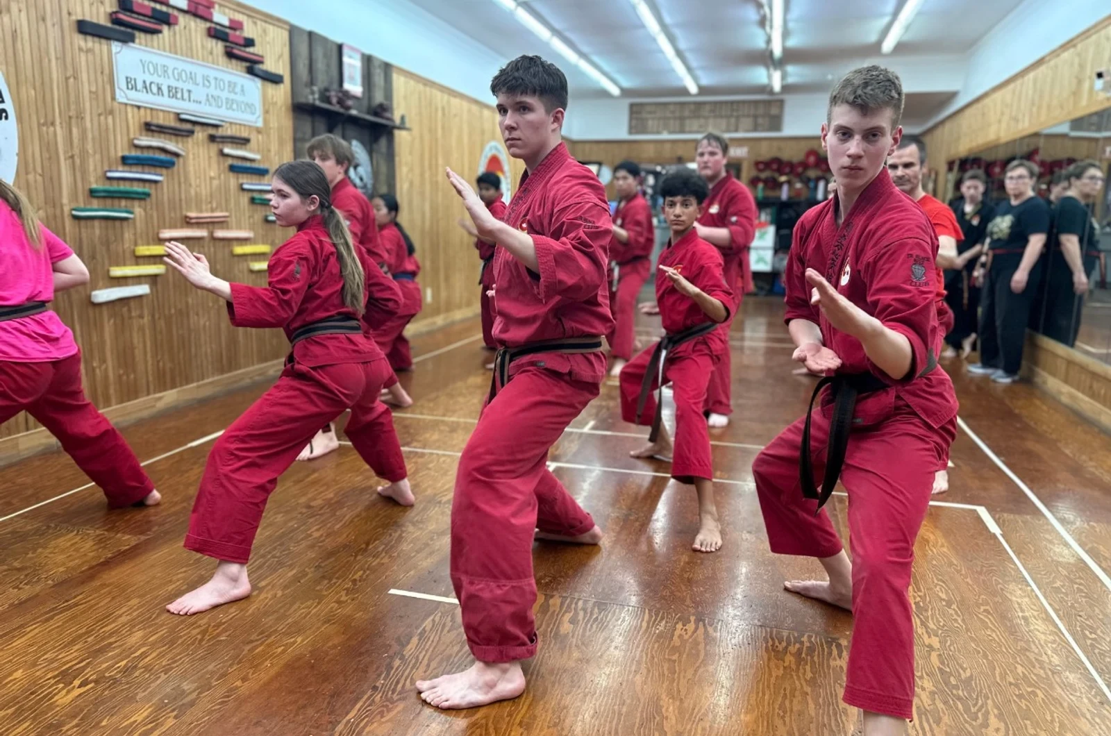 Karate class at Port Credit Academy of Martial Arts