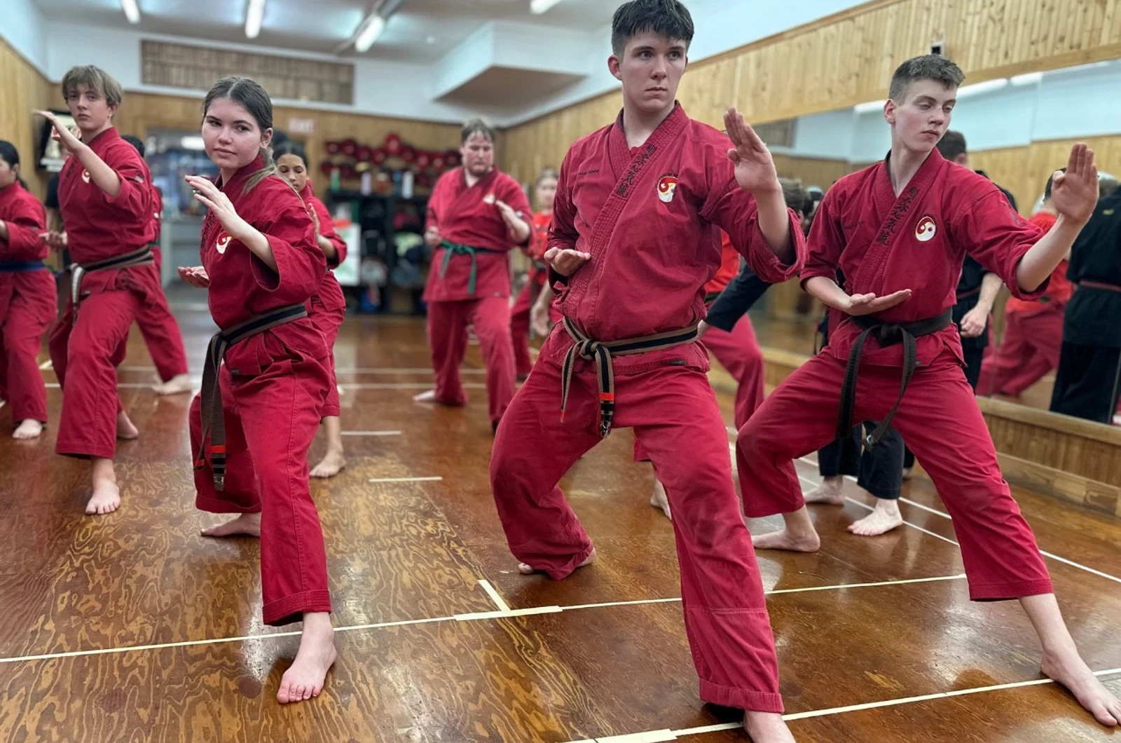 Karate self-defense training at Port Credit Academy of Martial Arts